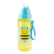 Botella C/ Sorbito 390ml Antiderrame Plástico Niños Skip Hop Abeja