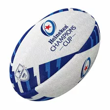 Pelota De Rugby Gilbert Réplica Copa Heineken Champions N5 Color Blanco