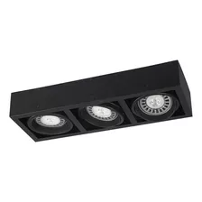 Aplique Plafon Techo Cardanico Ar111 Box 3 Luces Apto Led