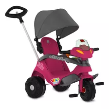 Velobaby Reclinável Capota Passeio E Pedal Rosa Bandeirante