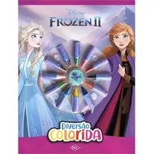 Livro De Atividade Infantil Ler E Colorir Disney Princesa Frozen 2 Diversão Colorida Dcl