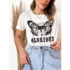 Blusa T-shirt Feminina Butterfly Glorious Lançamento