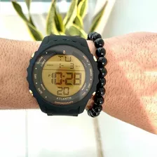 Relógio Digital Masculino Esportivo Preto Prova D'água