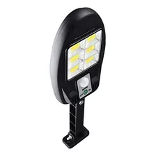 Luminaria Solar Poste Sensor De Presença Externo 3 Modos Led