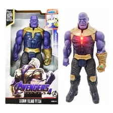 Boneco Thanos 30cm Articulado C/som E Led Vingadores