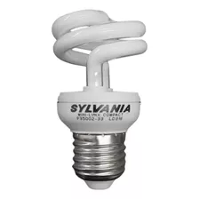 Lampara Sylvania Mini-lynx Compact 9w Espiral 4000k Bajo Con