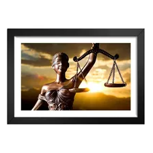 Quadro Deusa Da Justica Direito 65x45cm Escritorio Advocacia