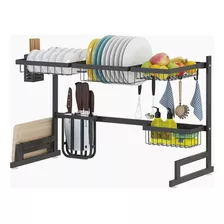 Organizador Escurridor De Platos De Acero Inoxidable 85cm