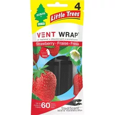 Ambientador Little Trees Vent Wrap Strawberry X 4 Unid