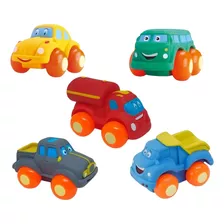 Kit 3 Carrinho Soft Cars Mordedor Para Bebe - Divertoys