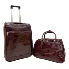 Kit Mala E Bolsa De Viagem Bordo Com Rodinhas Executivo 10kg