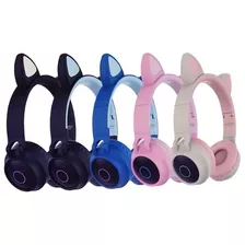  Audífonos Inalámbricos Bluetooth Rgb Con Orejitas De Gato