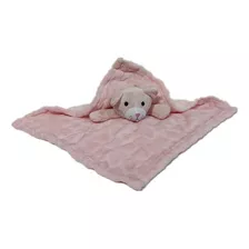 Peluche Mantita De Apego Bebe Perrito Rosa Y Celeste Suave