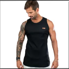 Camiseta Regatas Masculina Bordô Preta Cinza Branca Slin Fit