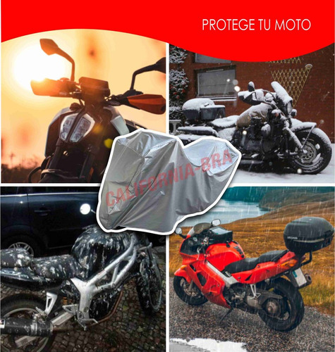 Funda Cubierta Lona Moto Cubre Honda Cbf160 Invicta Foto 5