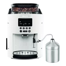 Cafetera Espresso Krups Automática Blanca Expreso Full Auto Display Blanca + Lechero Ea816170