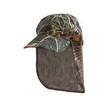 Gorro Libertad Safari Camu Junco 3d Con Nuquera Caza Pesca