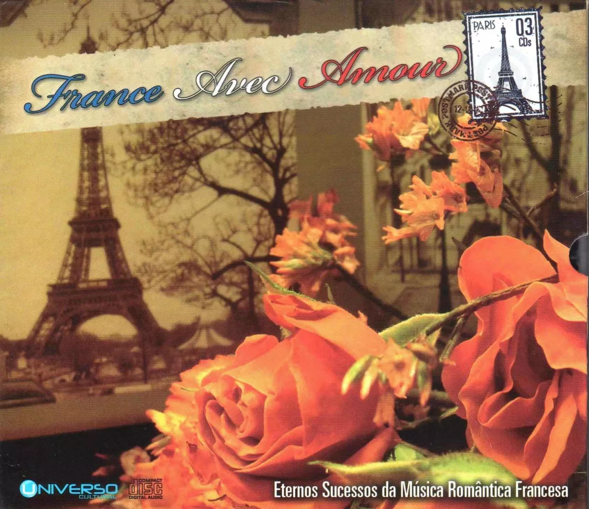 Box Cd France Avec Amour 3 Cds O Melhor Da Música Francesa
