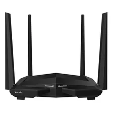 Router Tenda Ac10 V3 Wifi Gigabit De Doble Banda Ac1200 Color Negro