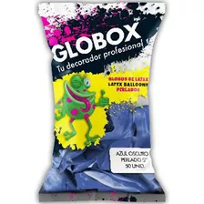 Globox Perlado 5 Pulgadas Color Azul Oscuro X 50 Un