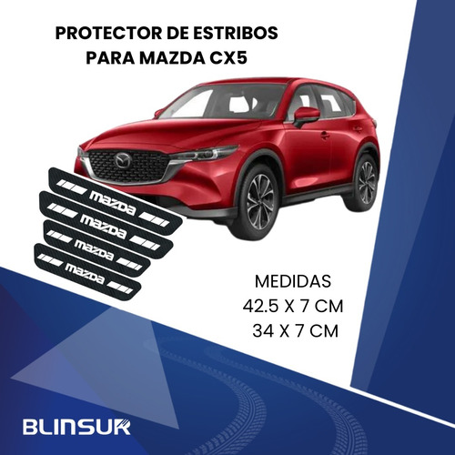 Sticker Bl Proteccin De Estribos Puertas Mazda Cx5 Foto 3