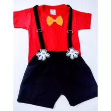 Conjunto Do Mickey Com Mãozinha No Sup. E Orelha De E V A