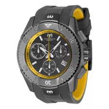 Reloj Para Hombres Technomarine Tm 621034 Color De La Correa Titanio Color Del Bisel Gris Oscuro Color Del Fondo Gris/amarillo