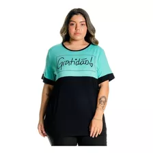 Blusa Camiseta Tshirt Feminina Fresquinha Plus Size Ate G4