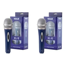 Microfone Com Fio Karaoke Para Voz Igreja Videôke 2 Unidades