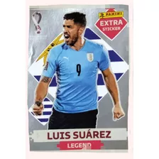 Figurita Mundial 2022 Extra Legend Luis Suárez Plata 