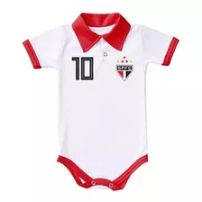 Body De Bebê São Paulo Camisa Polo Oficial