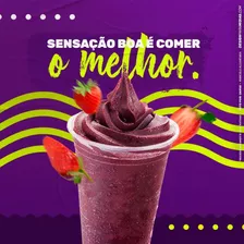 Canva Pack Açaí 125 Artes Editáveis 100% No Canva+bônus 