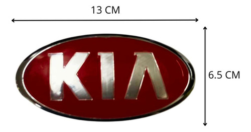 Emblema Kia Rojo  Foto 2