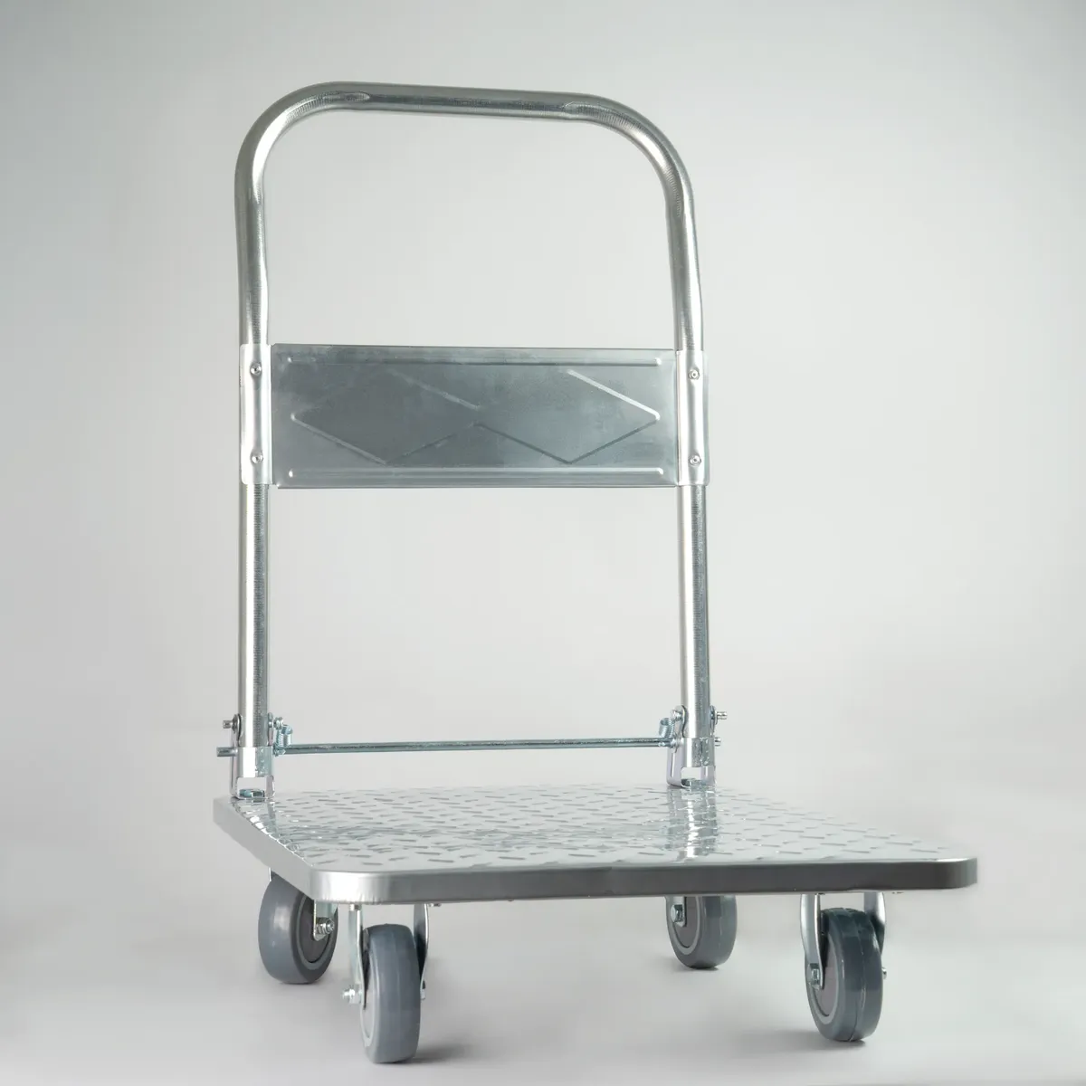 Carro De Carga Plegable Acero Yegua 300kg 4 Ruedas Multiuso