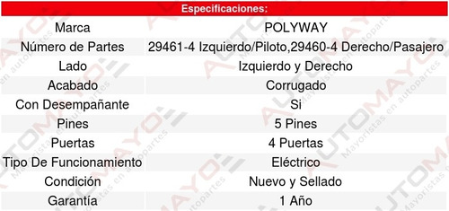 Kit 2 Espejos (de Calidad) Dodge Avenger 08-13 Polyway Foto 3