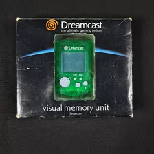Vmu Original Verde Sega Dreamcast Com Caixa Faço 202