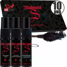 10 Kit Madame S Sofisticatto C/ Óleo Loção E Plumas Revenda