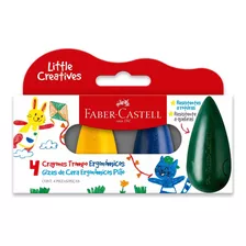 Crayón Ergonómico Gota Little Creatives Faber-castell X4 Und