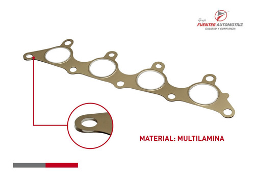 Junta Empaque Multiple Escape Para Kia Rio 2006 2007 2008 Foto 2