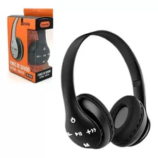 Fone Ouvido Headphone Sem Fio Bluetooth Ginástica Academia Cor Preto Cor Da Luz Azul