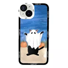 Capa De Telefone Dark Funny Monster Cat Para iPhone 11 12 13