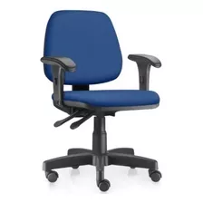 Cadeira Job Média Frisokar Back System Nr17 Crepe Azul Royal