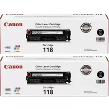 Canon 118 Cartucho Laser Negro, 2-pack Para Imageclass Mf8