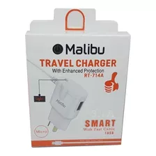 Cargador Travel Charger Potencia 3.1a Micro Malibu