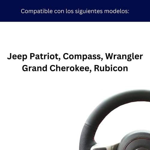 Funda Cubre Volante Para Jeep Patriot Compass Cherokee Wrang Foto 4