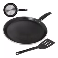 Frigideira Fogão De Indução Antiaderente 22cm 1,1l Multiflon Cor Preto