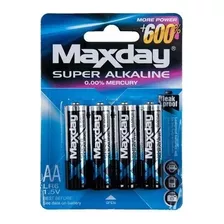 Pilas Alcalinas Aa Baterias Maxday Calidad Asegurada 1,5 V 