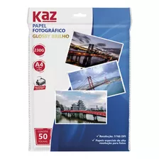 Papel Fotográfico Brilhante A4 Glossy 230g 50fls Qualidade