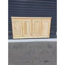 Frente De Bajo Mesada 120 De Pino 3 Puertas . 80 Cm Altura .