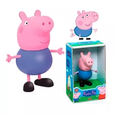 Brinquedo Boneco George Pig Elka Irmao Peppa Original Azul